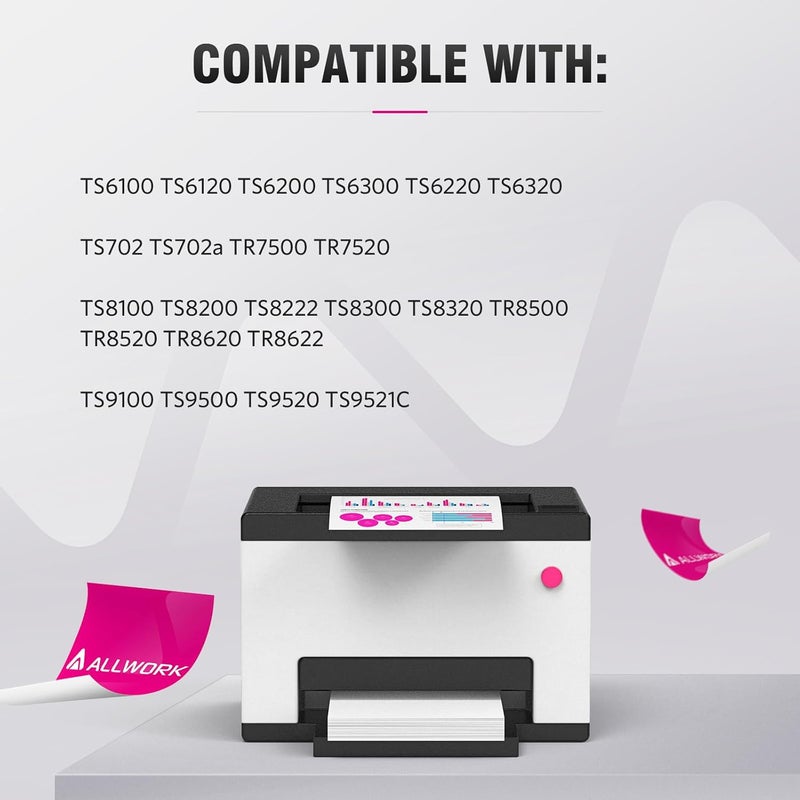 ALLWORK 280XXL 281XXL Compatible Replacement for Canon 280 281 TR8620a Ink Cartridges PGI-280XXL CLI-281XXL 280 XXL 281 XXL Compatible with TR8620 TS702a TS9521C TR8520 TS6220 TS6320 TS8220 5-Pack - Image 2